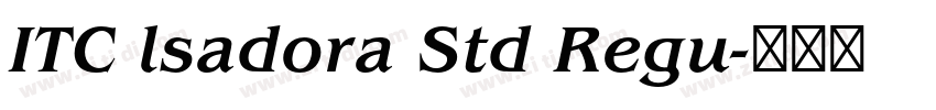 ITC lsadora Std Regu字体转换